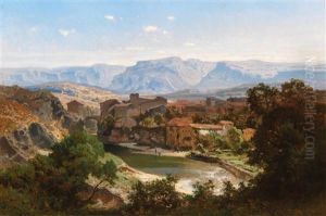 Landscape With Village by Joseph Quinaux
