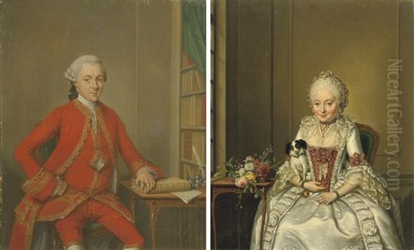 Portrait Of Gentleman Said To Be Hendrik De Roo(+ Portrait Of A Lady Said To Be Hester Constantia De Witt; 2 Works) - view 1