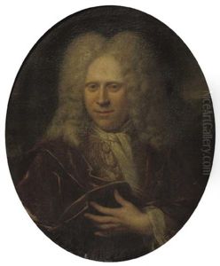 Portrait Of A Gentleman In A Dark Red Robe, A White Chemise And An Embroidered Vest