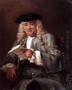 Portrait Of A Seated Gentleman Holding A Letter