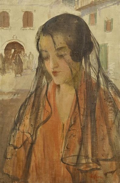 Woman With Veil - view 1
