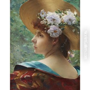 The Spring Bonnet by Paul Francois Quinsac