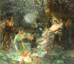 Scene Japonisante by Paul Francois Quinsac