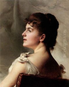 A Portrait Of A Lady In Profile