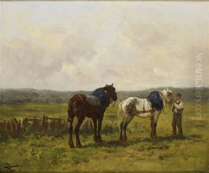 Chevaux D'attelage by Charles Henri Quinton