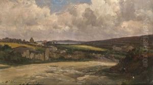 Paysage De Bretagne by Charles Henri Quinton
