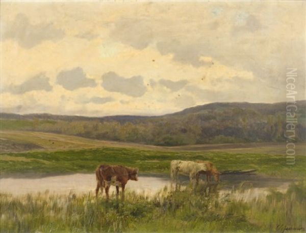 Vaches A La Mare - view 1
