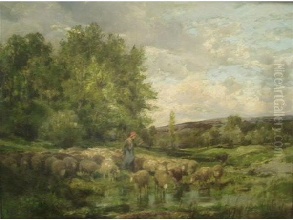 Scene De Paturage Aux Moutons - view 1