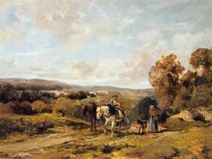 Le Retour A La Ferme by Clement (Charles-Henri) Quinton