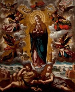 Sagrada Familia E Inmaculada by Diego Quispe Tito