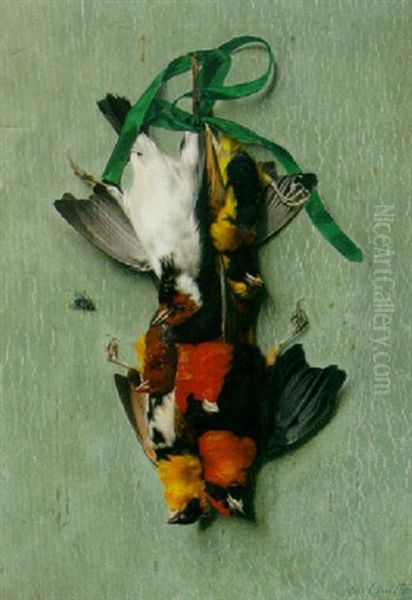 A Still Life With Hanging Birds - view 1