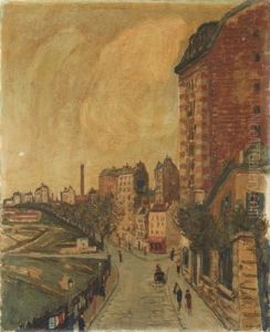 Boulevard Serrurier by Alphonse Leon Quizet