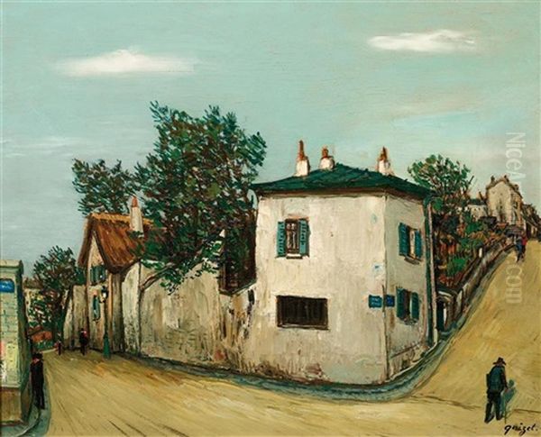 La Rue Du Mont Cenis A Montmartre - view 1