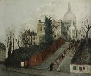 Montmartre, Les Marches Pres Du Sacre Coeur