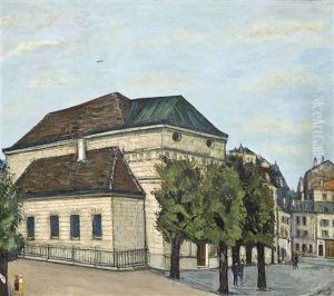 Maisons A Montmartre by Alphonse Leon Quizet