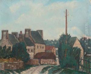 Rue Et Maisons En Bretagne by Alphonse Leon Quizet