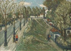 Le Maquis A Montmartre by Alphonse Leon Quizet
