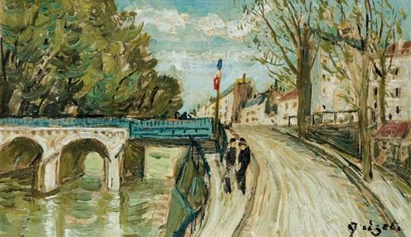 Personnages Sur Un Pont - view 1