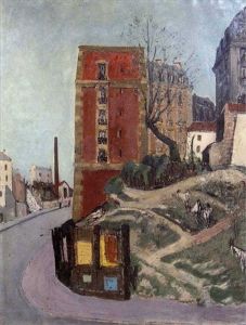 Rue De Banlieue by Alphonse Leon Quizet