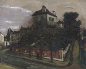 Strassenansicht Von Paris by Alphonse Leon Quizet