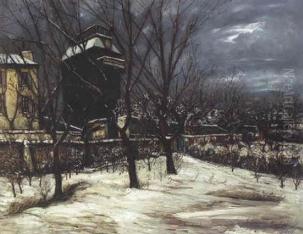 Jardin Sous La Neige Au Maquis De Montmartre - view 1