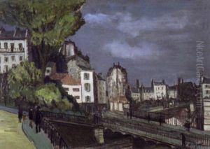 Gezicht Te Parijs by Alphonse Leon Quizet