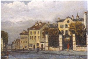 Rue Des Lilas by Alphonse Leon Quizet