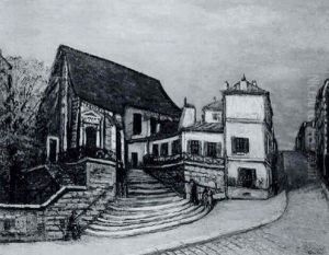 Rue De Belleville by Alphonse Leon Quizet