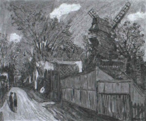 Le Chemin Du Vieux Moulin, Montmartre - view 1
