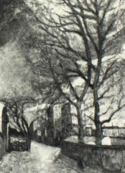 A Street In Montmartre - view 1
