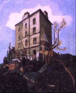 Maison Sur La Butte Montmartre by Alphonse Leon Quizet