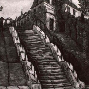 Escalier A Montmartre Escalier A Montmartre