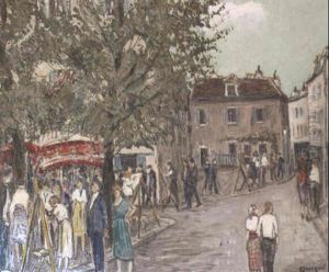 Vie De Montmartre by Alphonse Leon Quizet