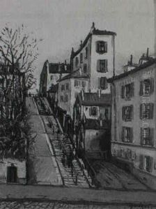 Canal St. Martin by Alphonse Leon Quizet