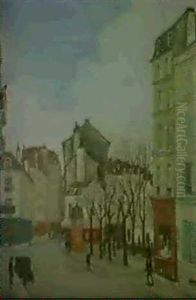 Place Des Fetes A Belleville by Alphonse Leon Quizet