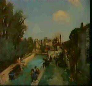 Pecheurs Au Canal De L'ourcq Pecheurs Au Canal De L'ourcq