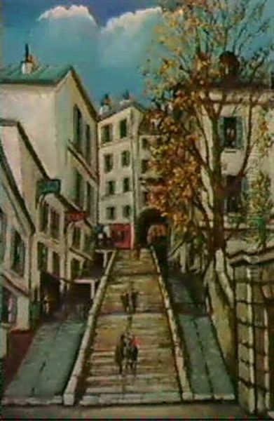 Paris, Rue Drevet A Montmartre 1924 - view 1