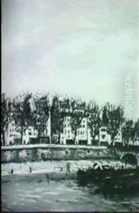 Quai Henri Iv A Paris by Alphonse Leon Quizet