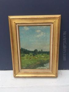 Paysage Avec Vaches by Ernest Quost