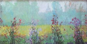 Paisaje Con Flores by Ernest Quost