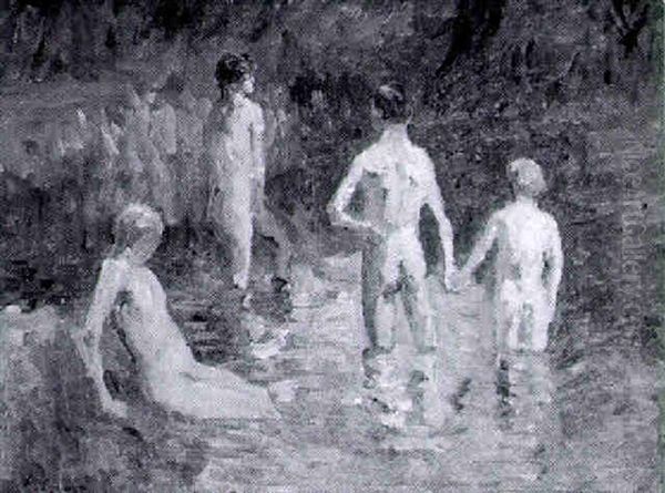 Les Baigneurs A La Riviere - view 1