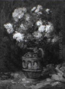 Floral Bouquet In Vase by Ernest Quost