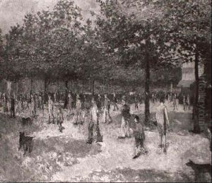 Paris, L'heure Du Bureau by Ernest Quost