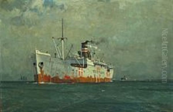 Ship At The Sound During Ww2 - view 1
