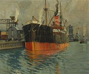 Harbour Scenery by Victor Qvistorff