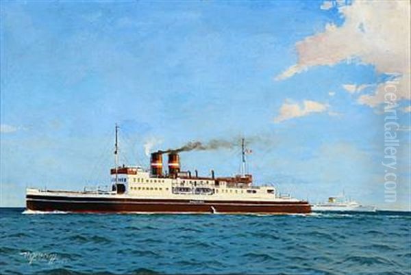 A Danish Steamship Named Danmark - view 1