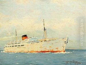 M/s Crown Prince Frederik. A Ships Portrait Of The Dfds Ferry Esbjerg - Harwich