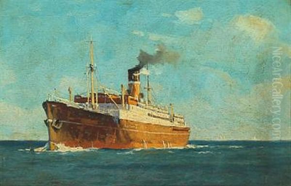 Seascape With Ship - view 1
