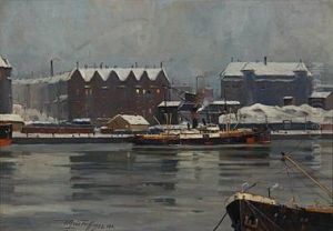 Winter Day In Copenhagen Habour