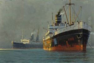 Harbour Scenery by Victor Qvistorff